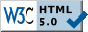 W3C HTML5 ikona validity
